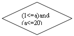 -: : (1&lt;=a)and (a&lt;=20)&#13;&#10;&#13;&#10;